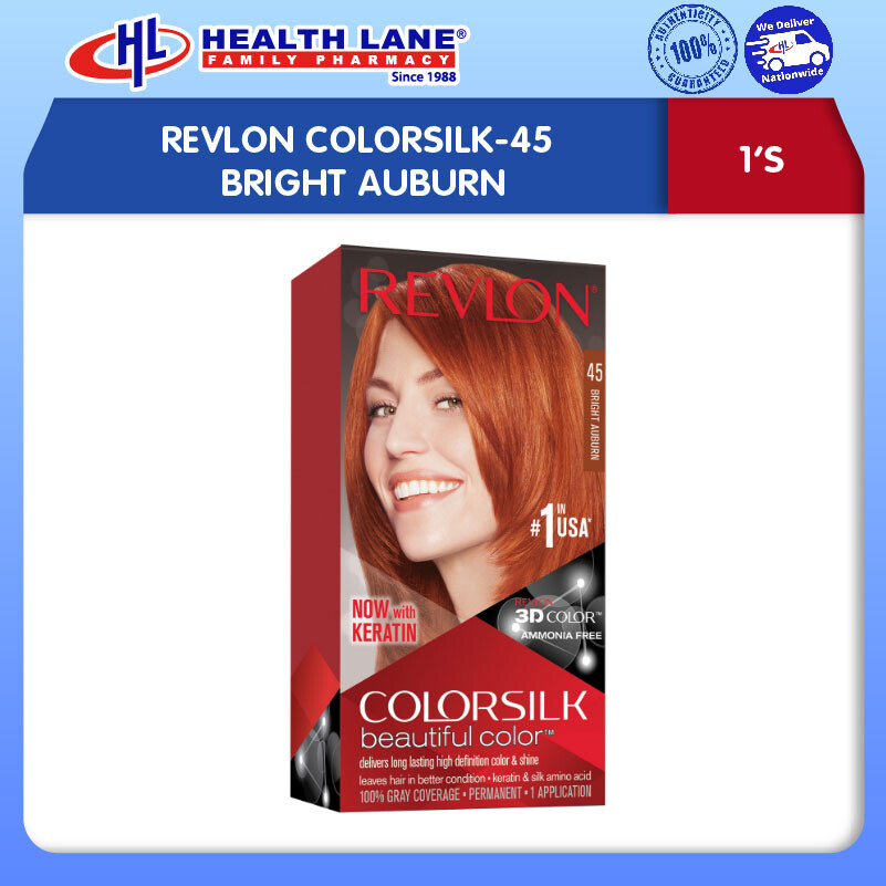 REVLON COLORSILK-45 BRIGHT AUBURN